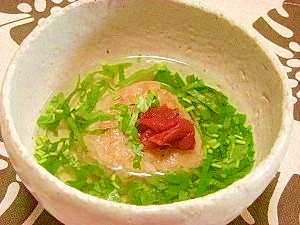 焼きおにぎりの出汁茶漬け