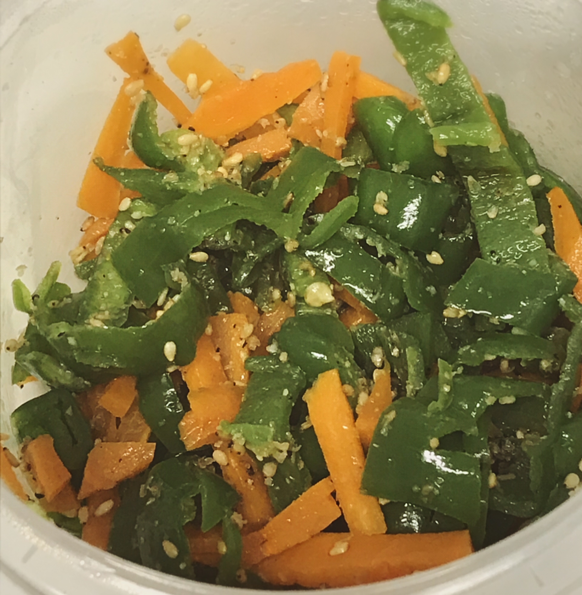 簡単！電子レンジで無限にんじん&ピーマン♪