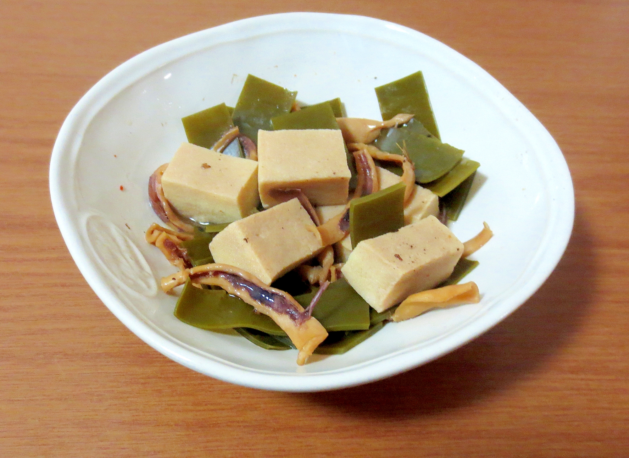 いかと高野豆腐のこんぶ煮