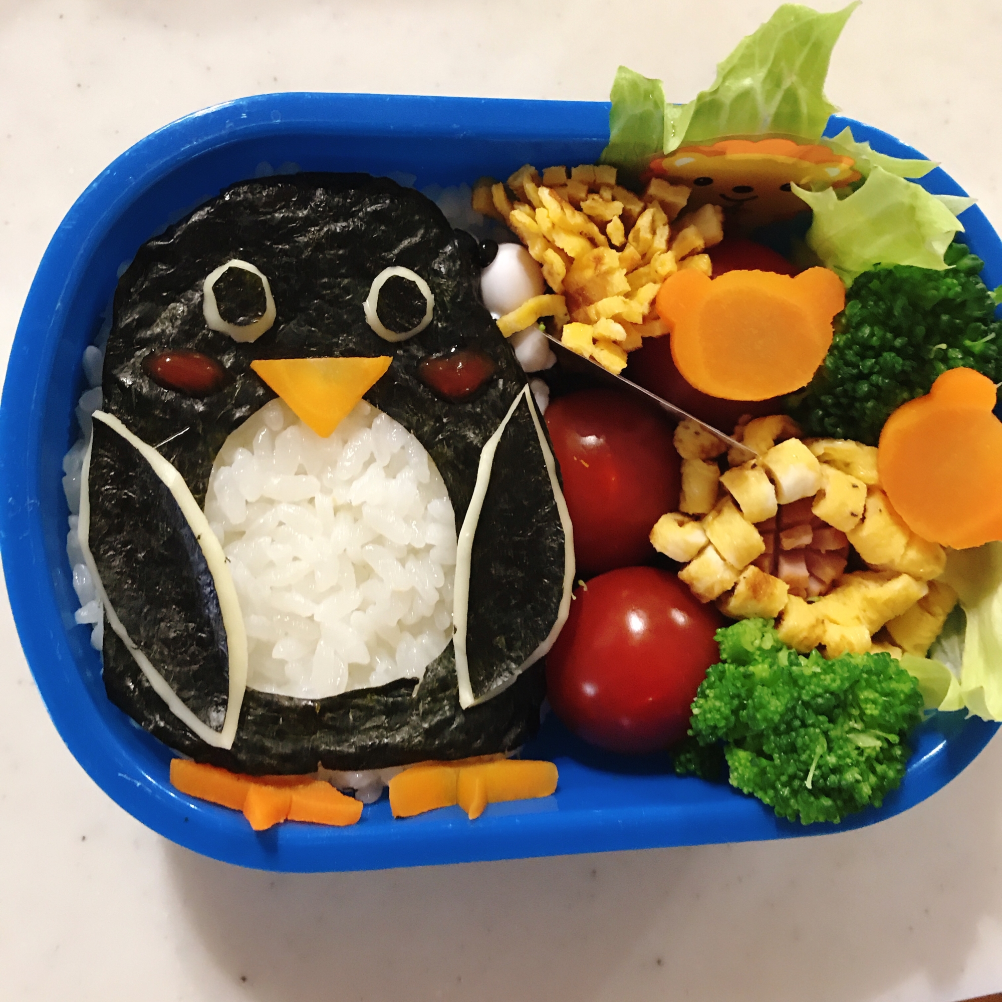 お弁当☆簡単なペンギンのご飯