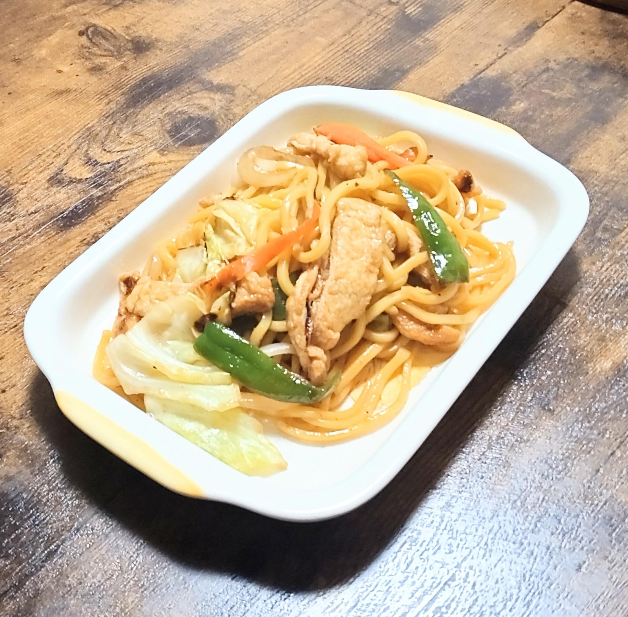 薄揚げDe焼肉のたれ焼きそば