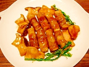 【中華ごま】高野豆腐で豚の角煮風、エリンギアワビ風