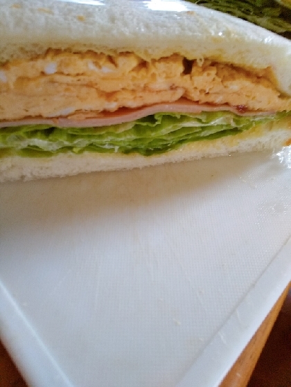 サンドイッチに美味しく作れました(人´∀`*)