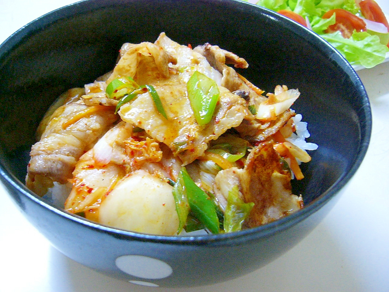 簡単！！！「豚キムチ丼」♪