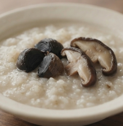 椎茸黒にんにく入りご飯