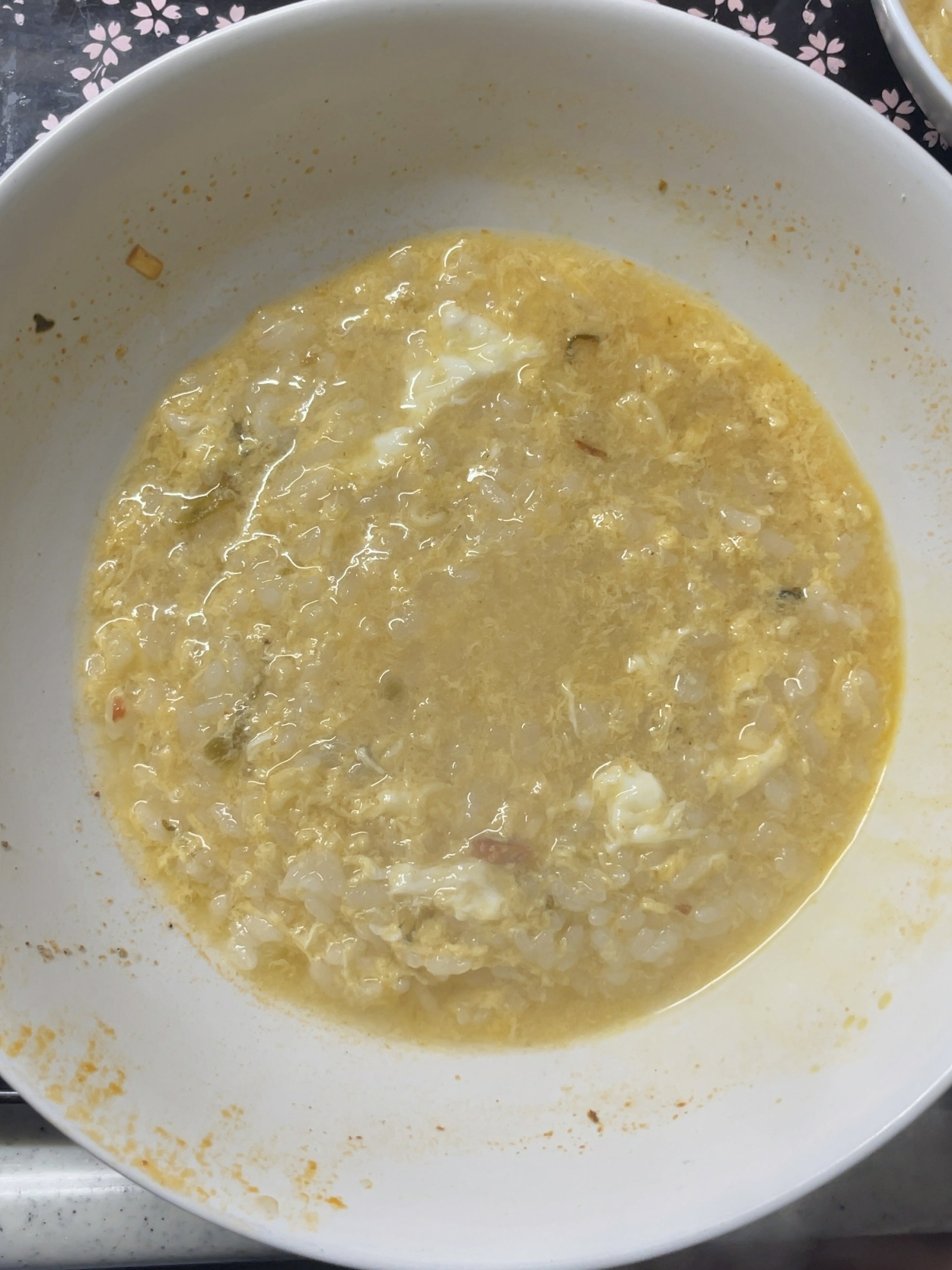 卵のピリ辛リゾット