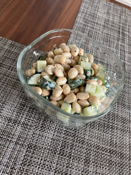 大豆ときゅうりのサラダ