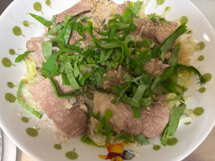 ポン酢でさっぱり☆豚肉のキャベツ巻きレンジ蒸し