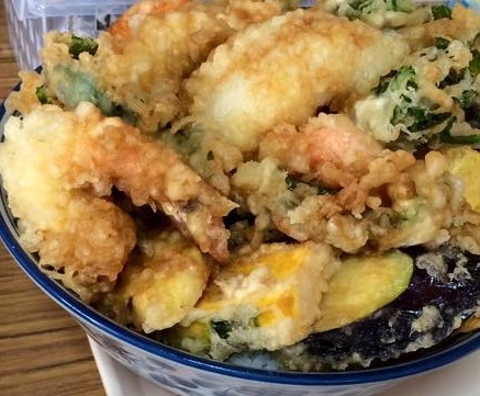 魚介類豊富☆ありがとうシーフード天丼(^^)v