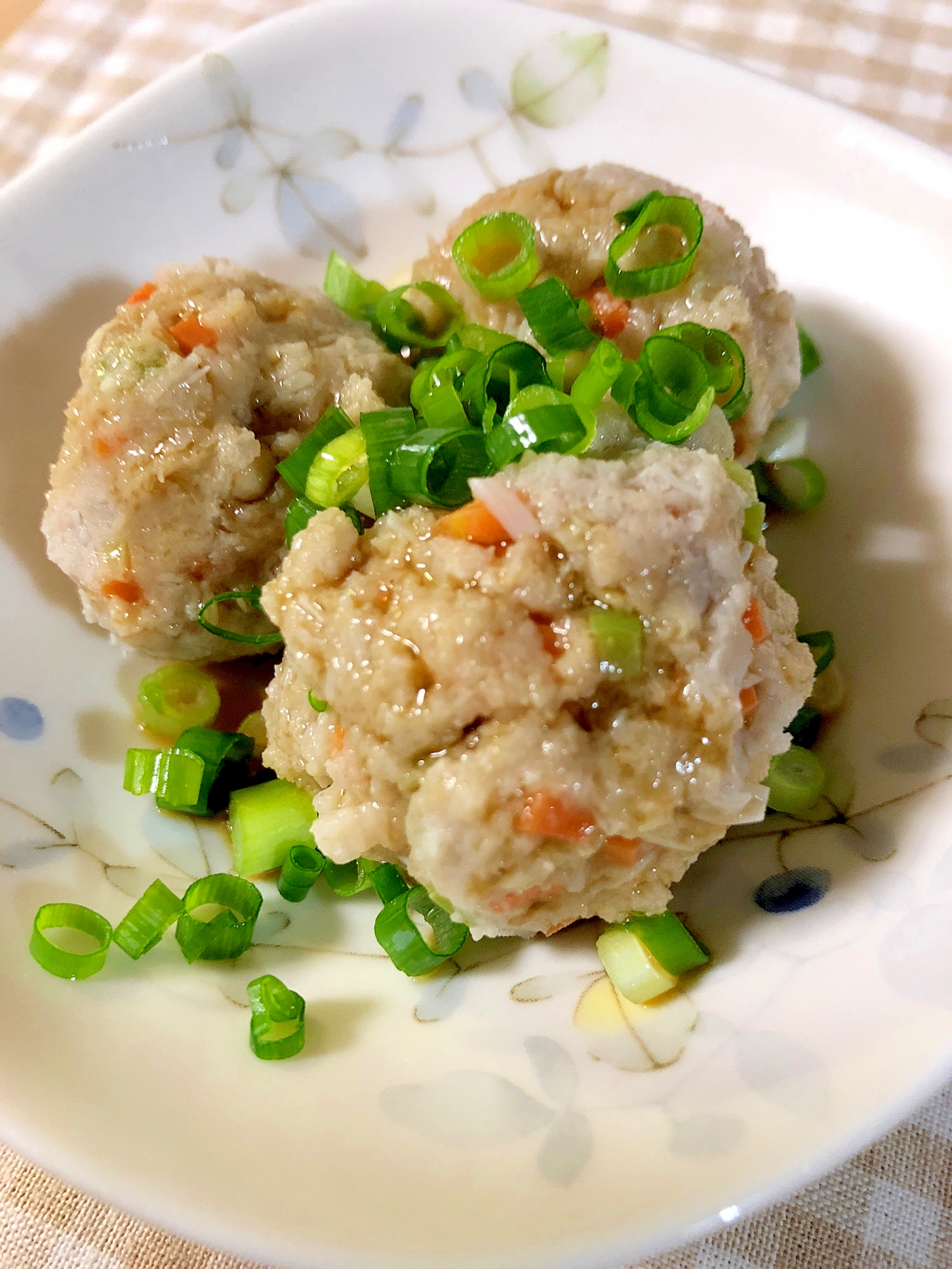 ヘルシー♡野菜たっぷりレンコン肉団子