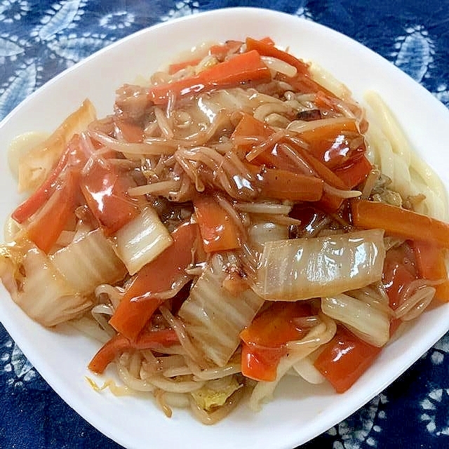 あんかけ焼きうどん