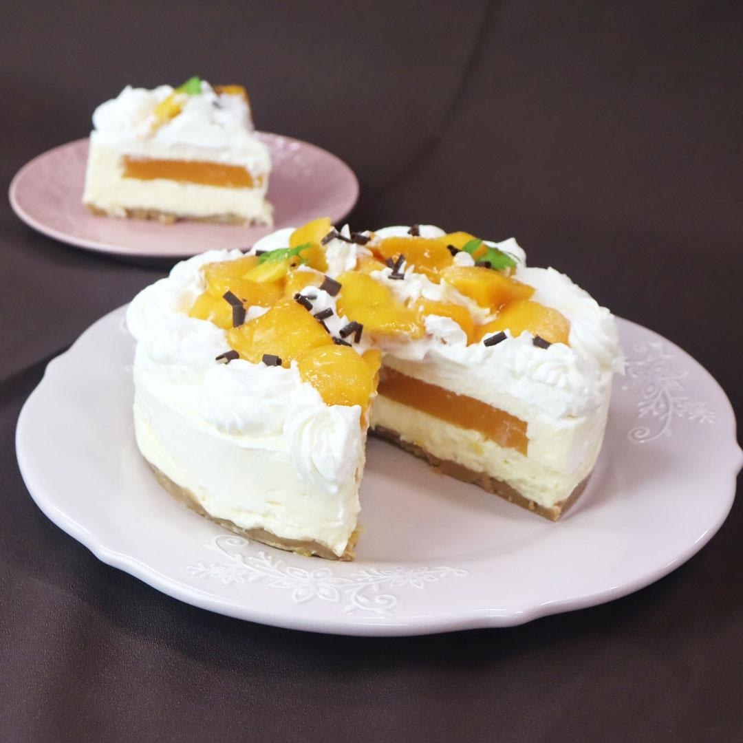 マンゴーチーズムースケーキ