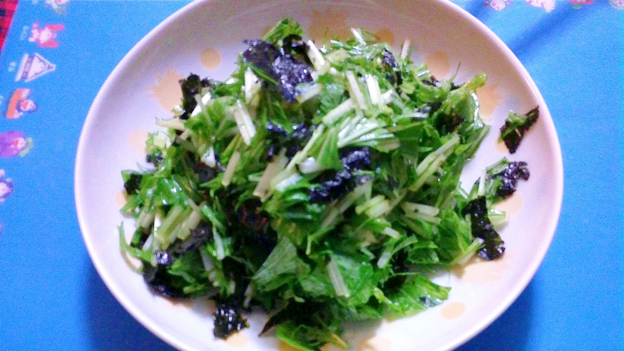 水菜の海苔サラダ