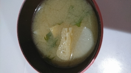 大根・水菜・揚げのお味噌汁