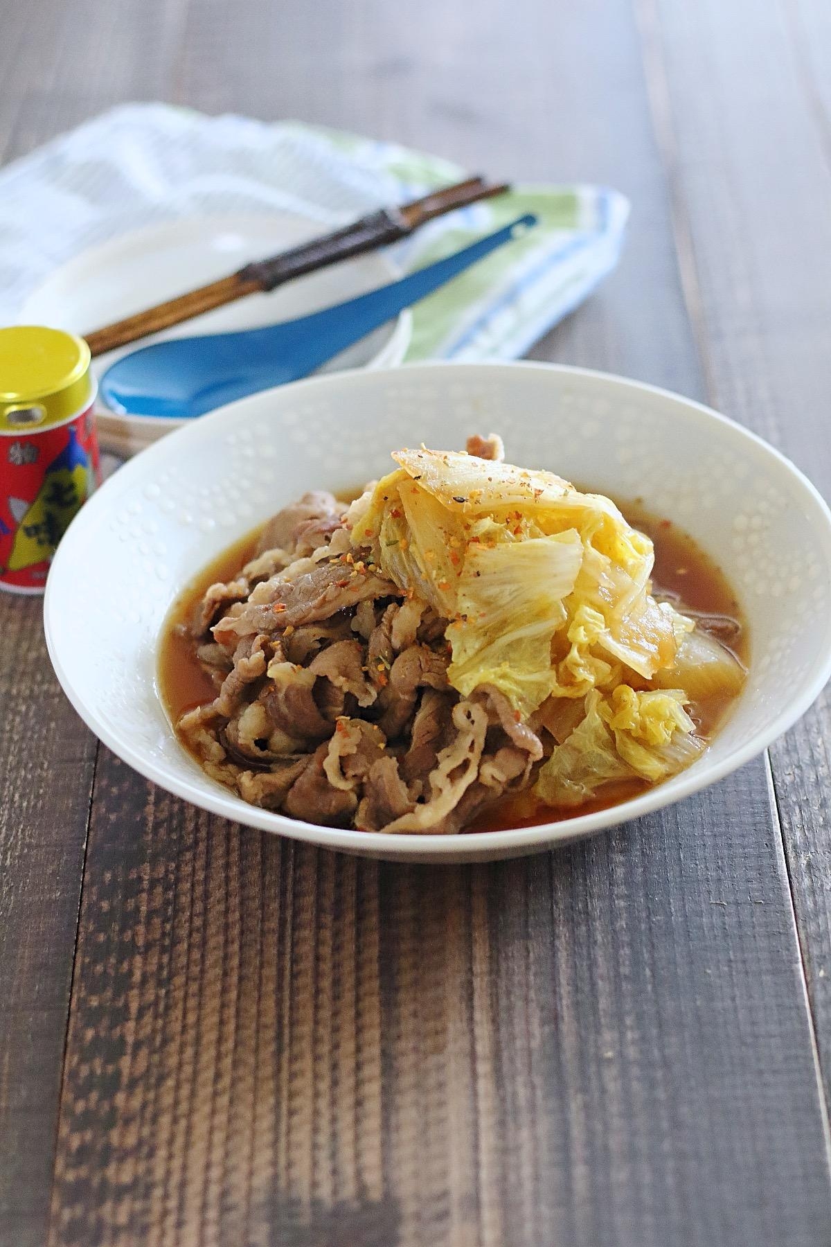 牛肉と白菜のすき煮