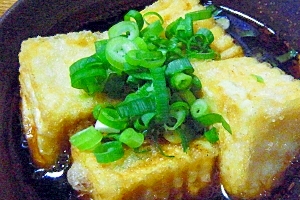 6. 塩豆腐でとろん 揚げ出し豆腐