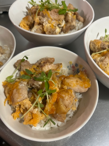 フライパン一つで♪ふわトロ親子丼
