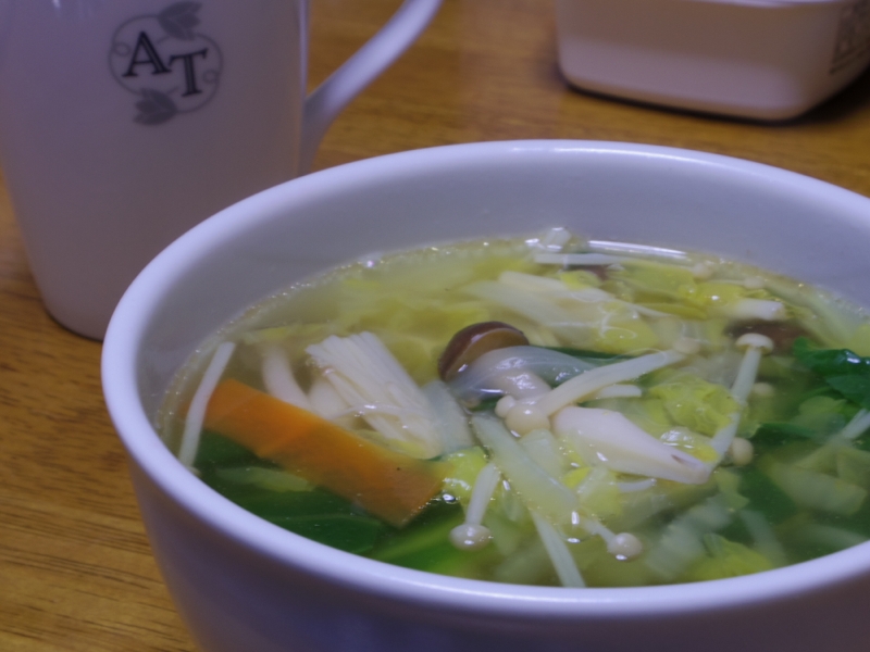 野菜スープ 鶏ガラスープの素を使って レシピ 作り方 By Coto Mam 楽天レシピ