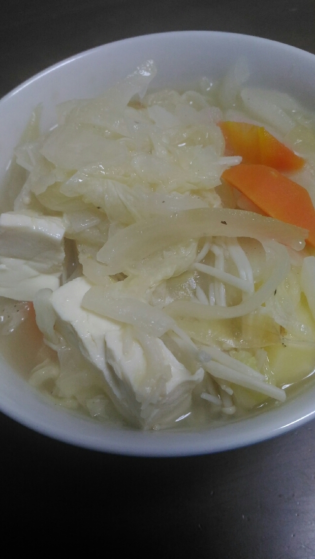 ヘルシー　冬野菜の白いシチュー