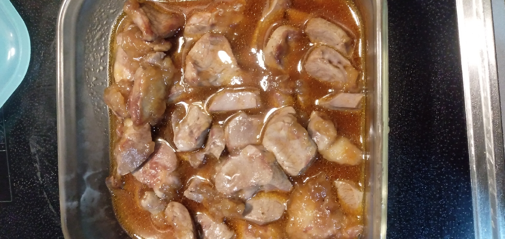 豚ハツのレモン風味ピリ辛マリネ