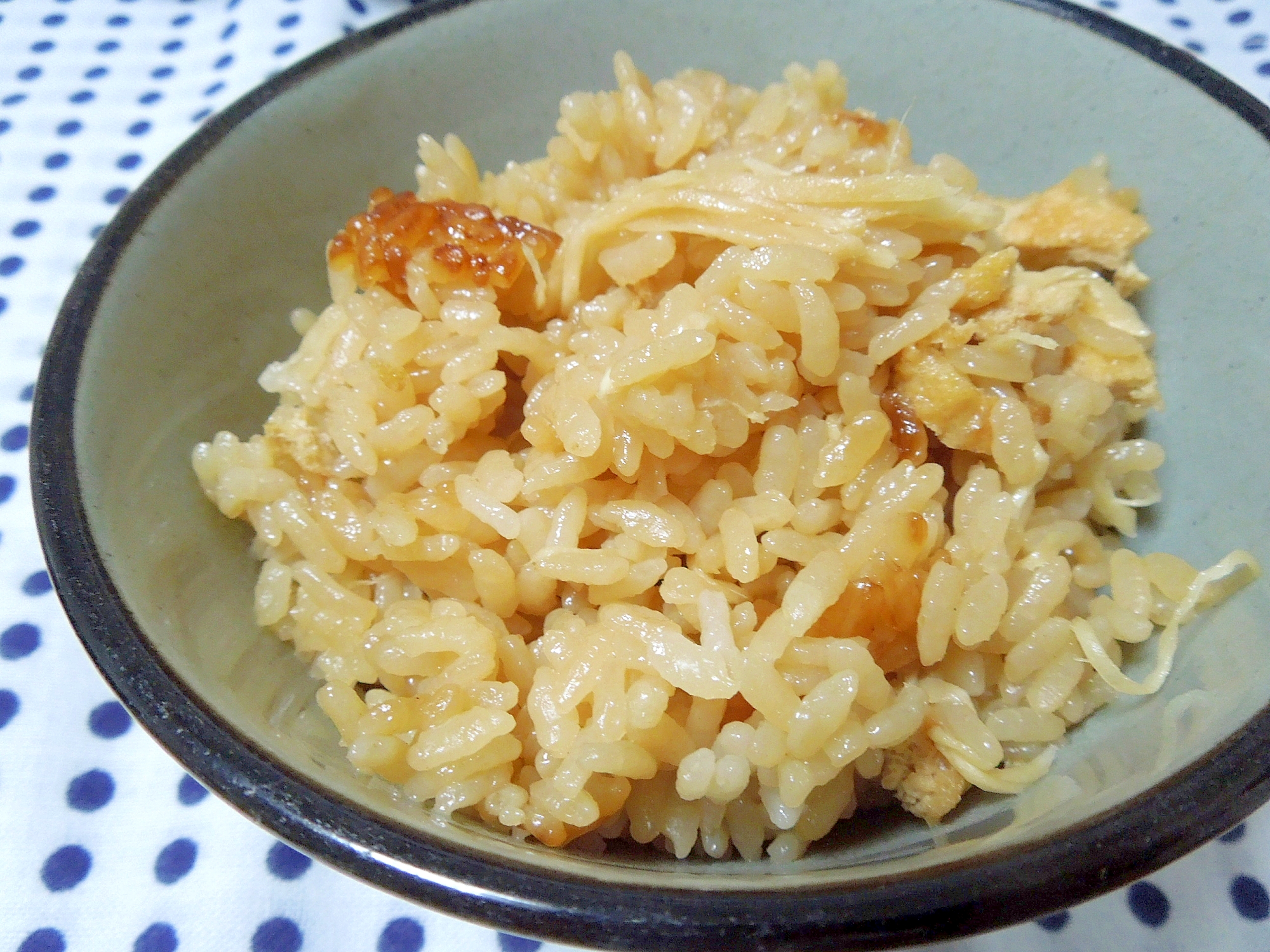 美味しい～♪新生姜と油揚げの炊き込みご飯