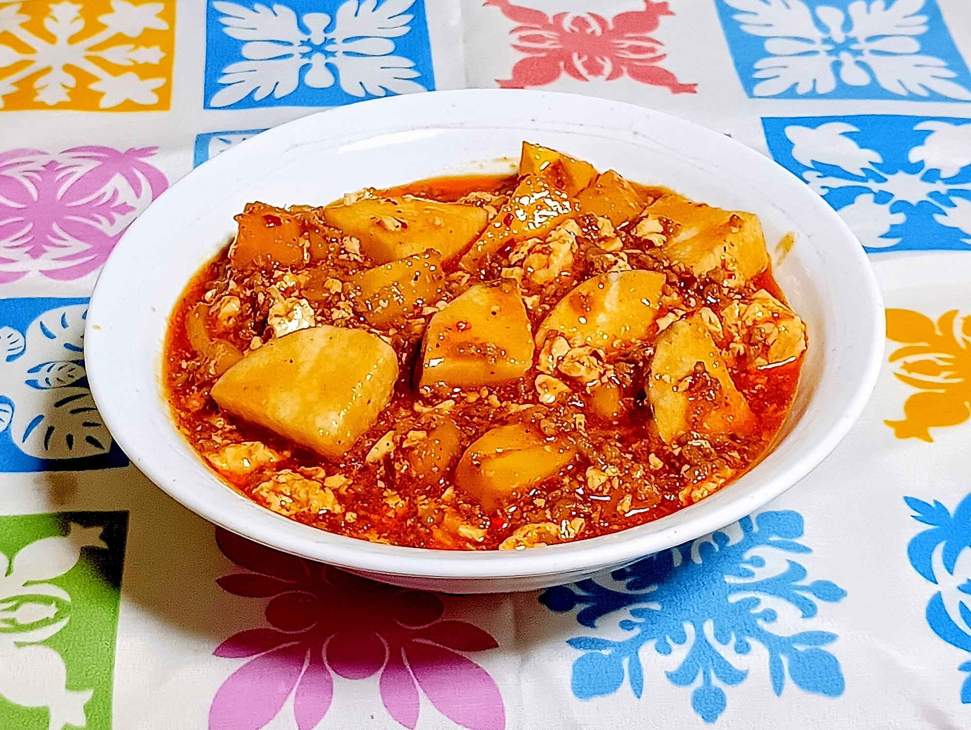 やみつき♥️台湾パインと長芋で麻婆豆腐