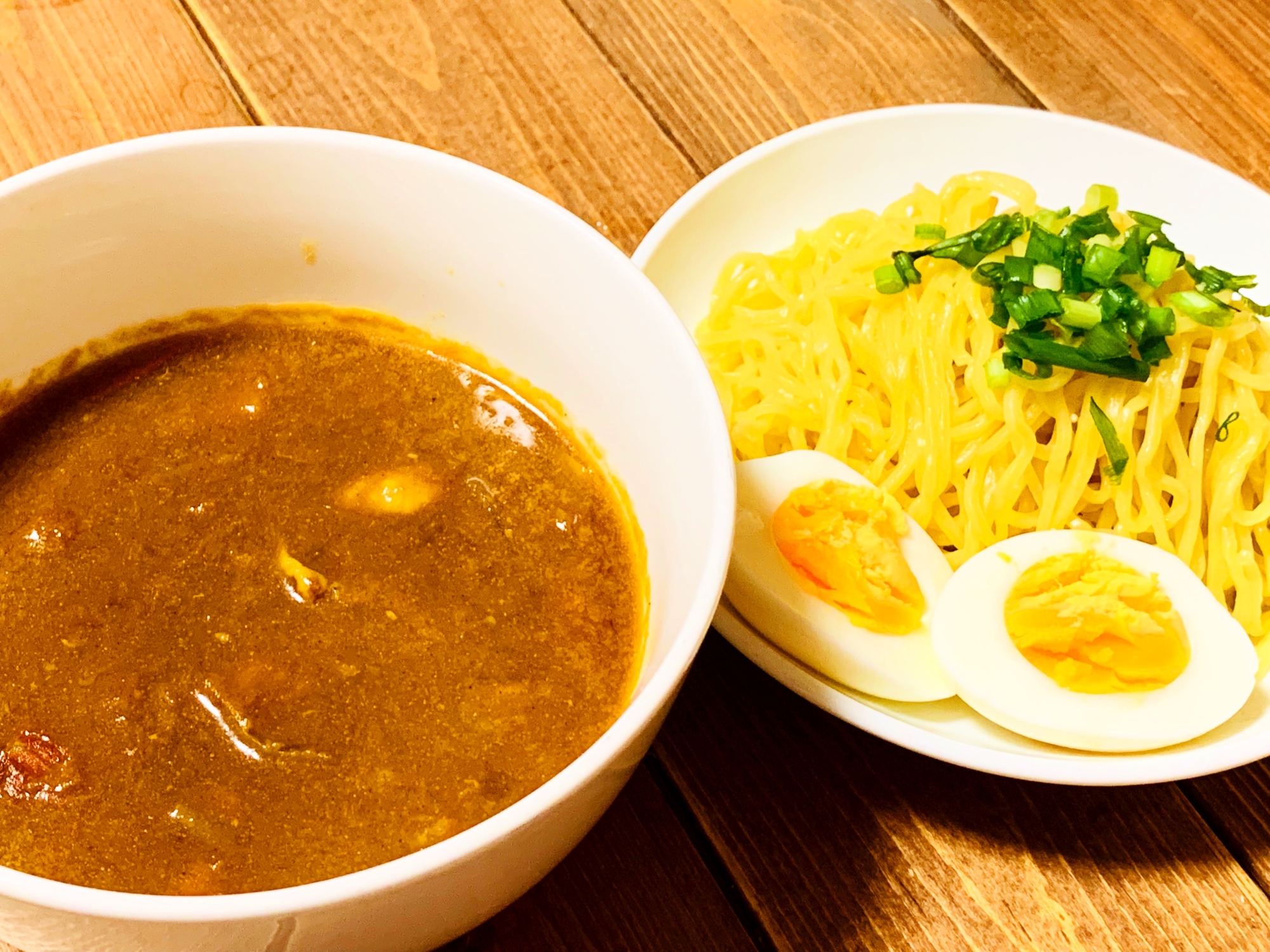 残ったカレーリメイク！和風カレーつけ麺