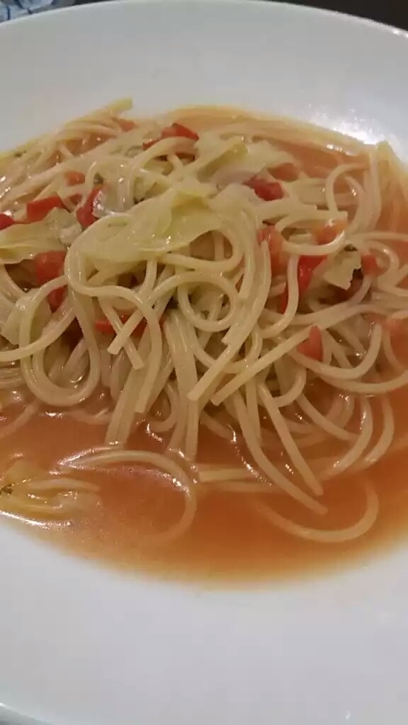 朝食にぴったり☆野菜のスープパスタ♡簡単!