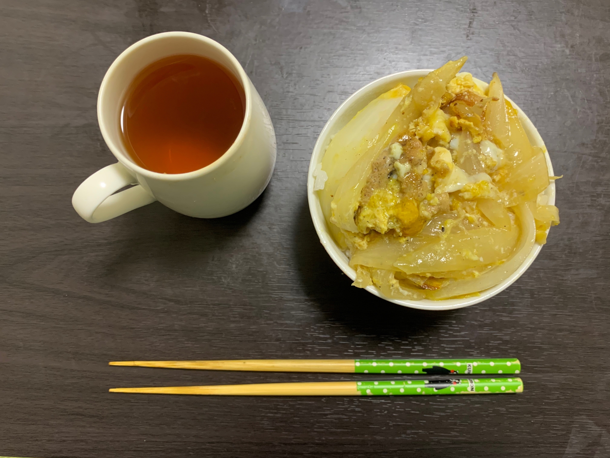 独身男性親子丼