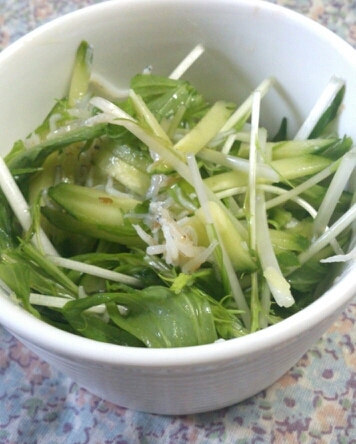 妊婦さんにおすすめ 水菜としらすのサラダ レシピ 作り方 By はな94 楽天レシピ