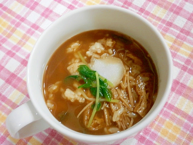 里芋の赤味噌雑炊