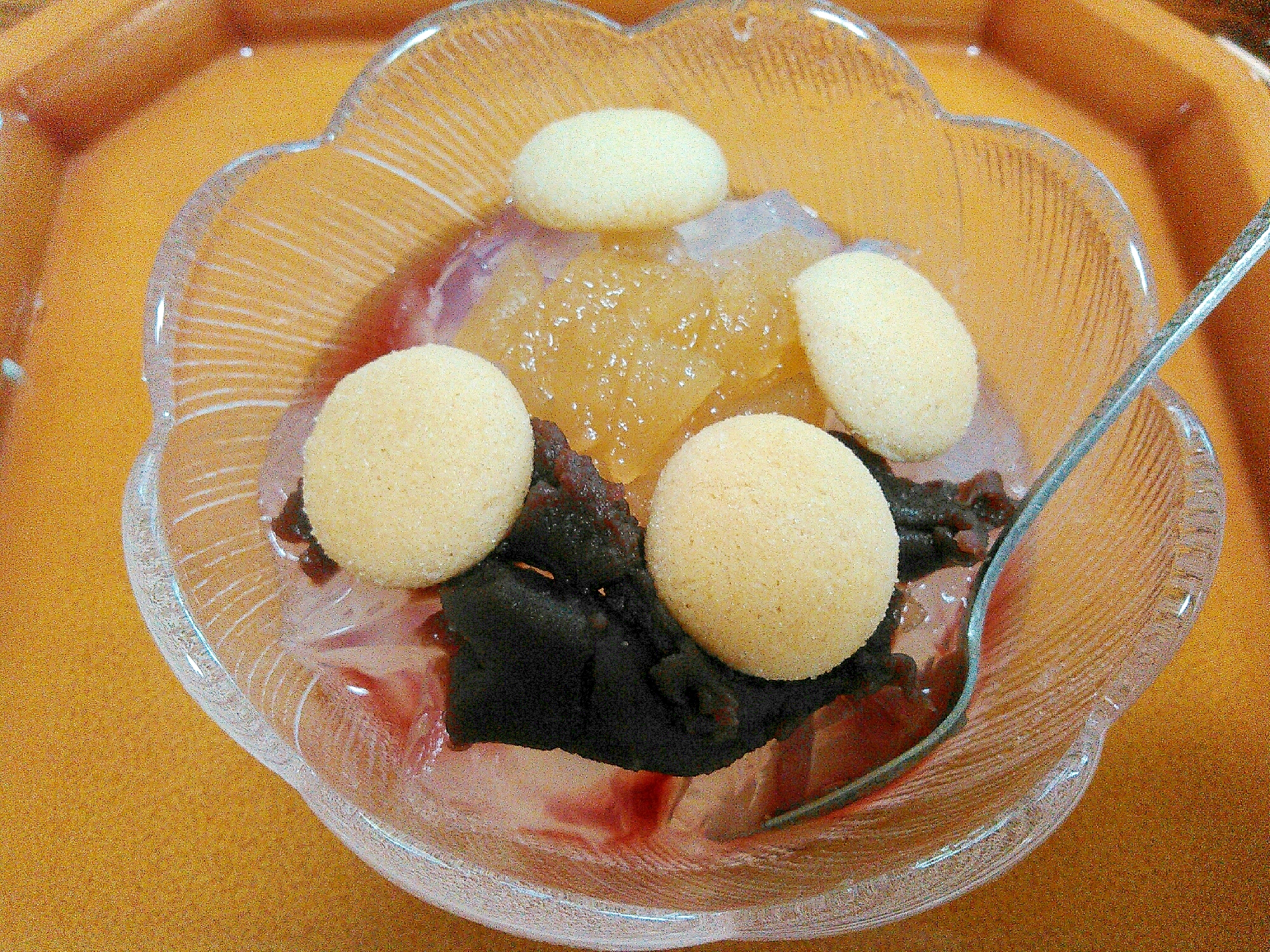 クッキーりんごジャムざくろ餡みつ レシピ 作り方 By あけぼのマジック 楽天レシピ