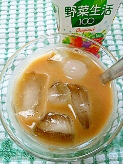 アイス☆ベジタフルーツ青汁ミルク♪