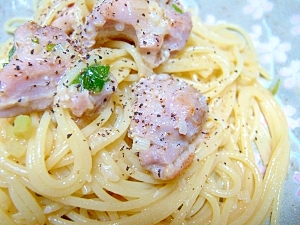 簡単すぎてゴメンなさい!塩麹で作る♪鶏ネギ塩パスタ