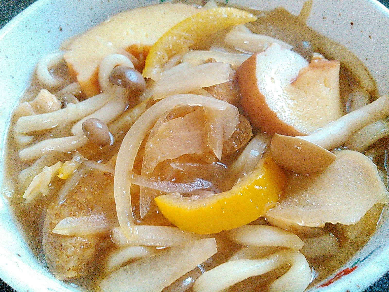 手羽元&野菜のカレー風味うどん
