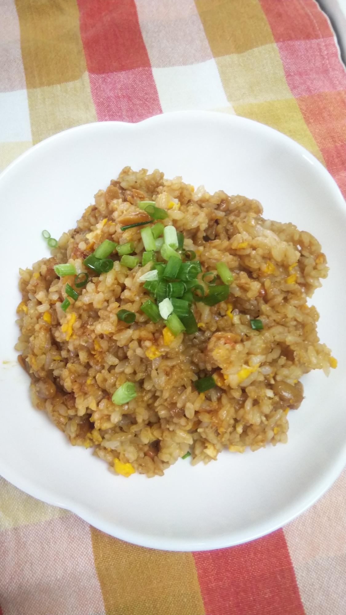 甜麺醤がみそ☆納豆チャーハン