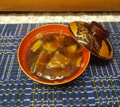 かぶと小松菜のお味噌汁