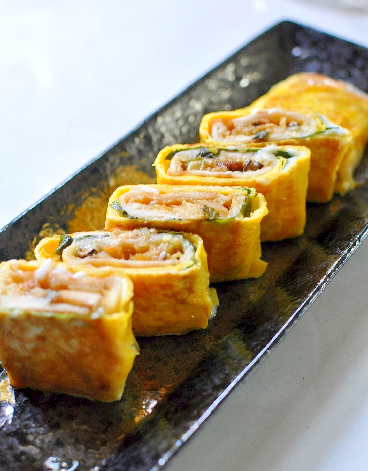 春巻きリメイク*大葉チーズ入り♪春巻きの卵焼き*