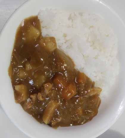 しゃぶしゃぶ肉でカレーライス