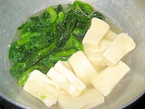 菜の花と高野豆腐の煮浸し