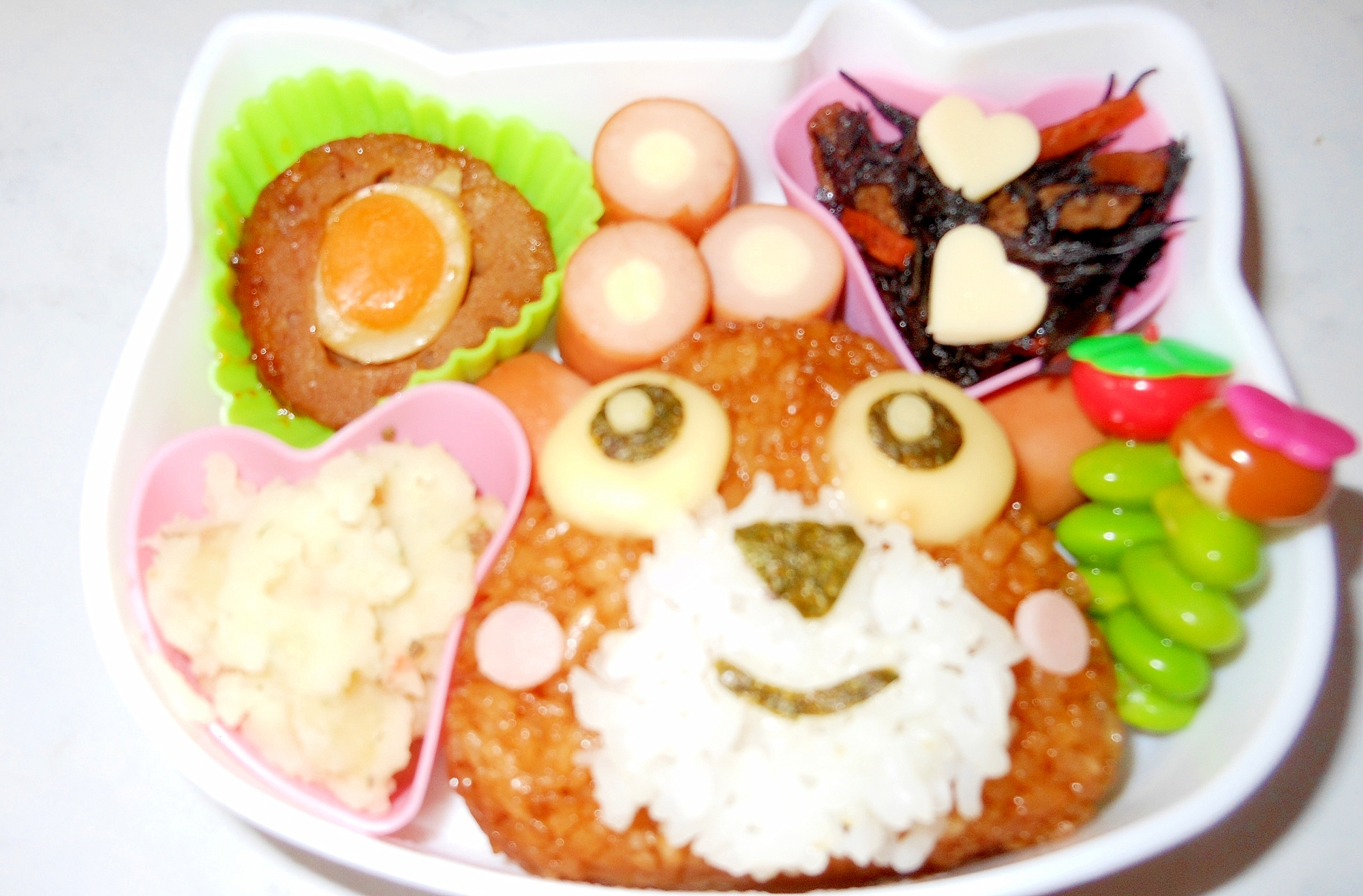 焼きおにぎりでクマくんに変身 簡単キャラ弁 レシピ 作り方 By さぁー27 楽天レシピ 焼きおにぎりでクマくんに変身 簡単キャラ弁 レシピ 作り方 By さぁー27 楽天レシピ