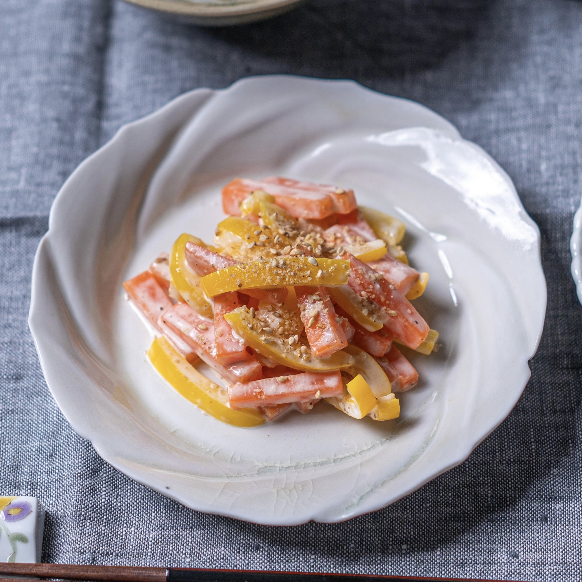 パプリカとにんじんのホットサラダ【洋食・副菜】