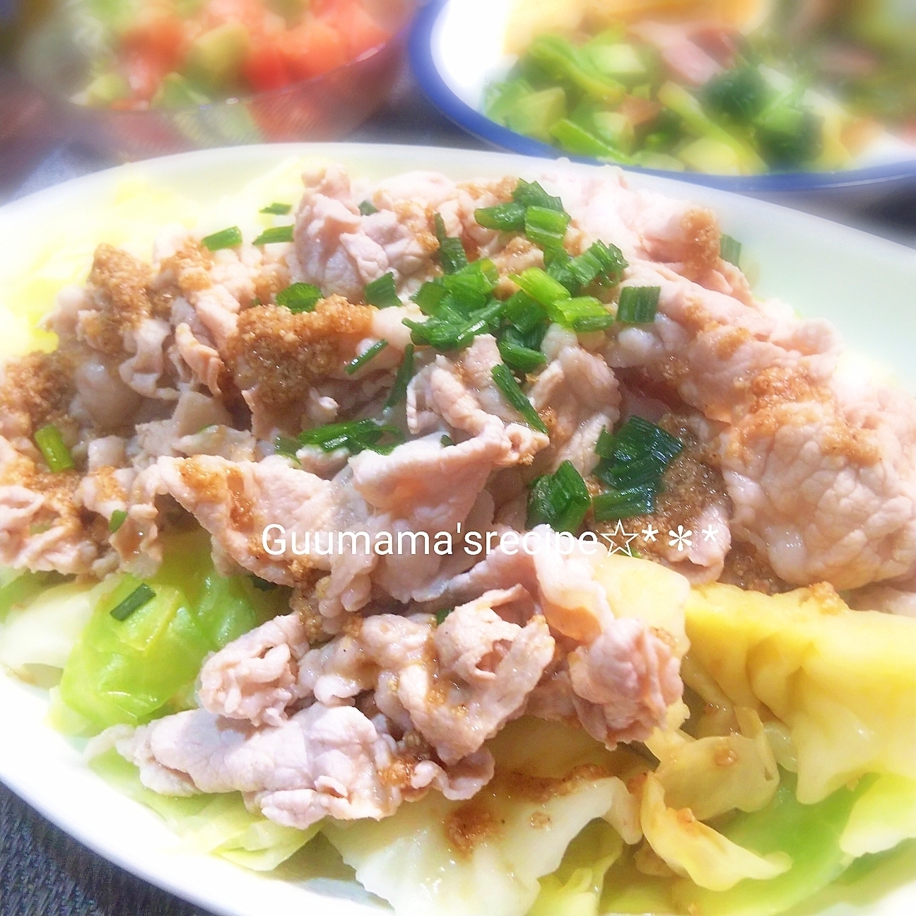 キャベツを食べよう♡温キャベツの豚しゃぶ乗せ