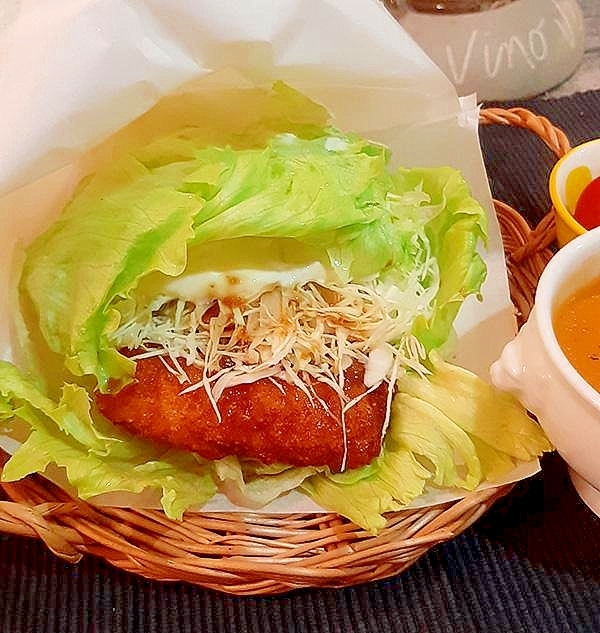 モス風 ケンタ風 菜摘和風チキンカツバーガー レシピ 作り方 By ネコの手 楽天レシピ