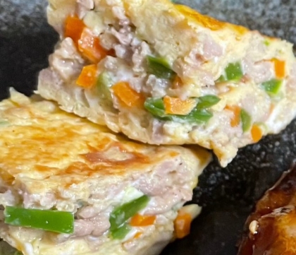 具沢山な卵焼き