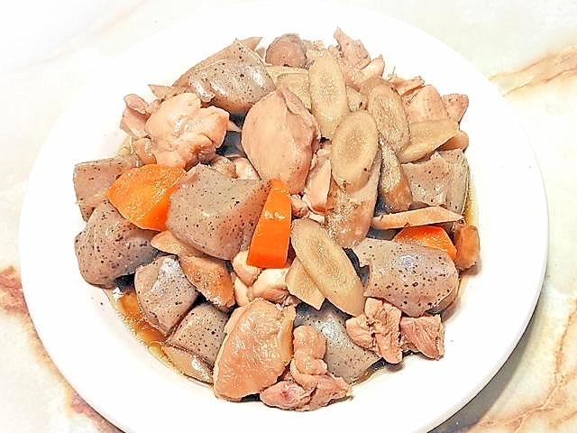 シンプルに仕上げる！鶏ごぼうの煮物♪
