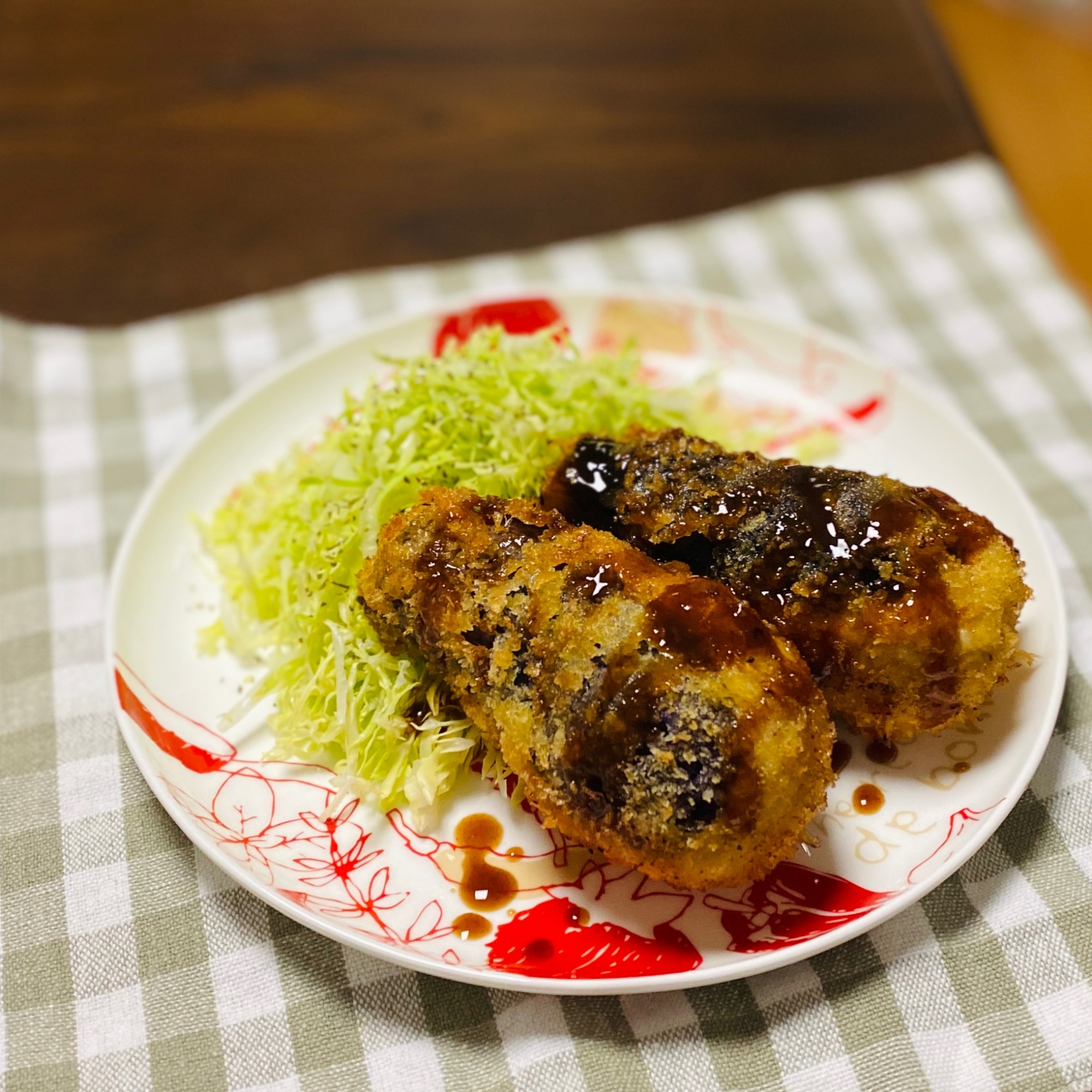 カリとろっ！茄子の挟み揚げ