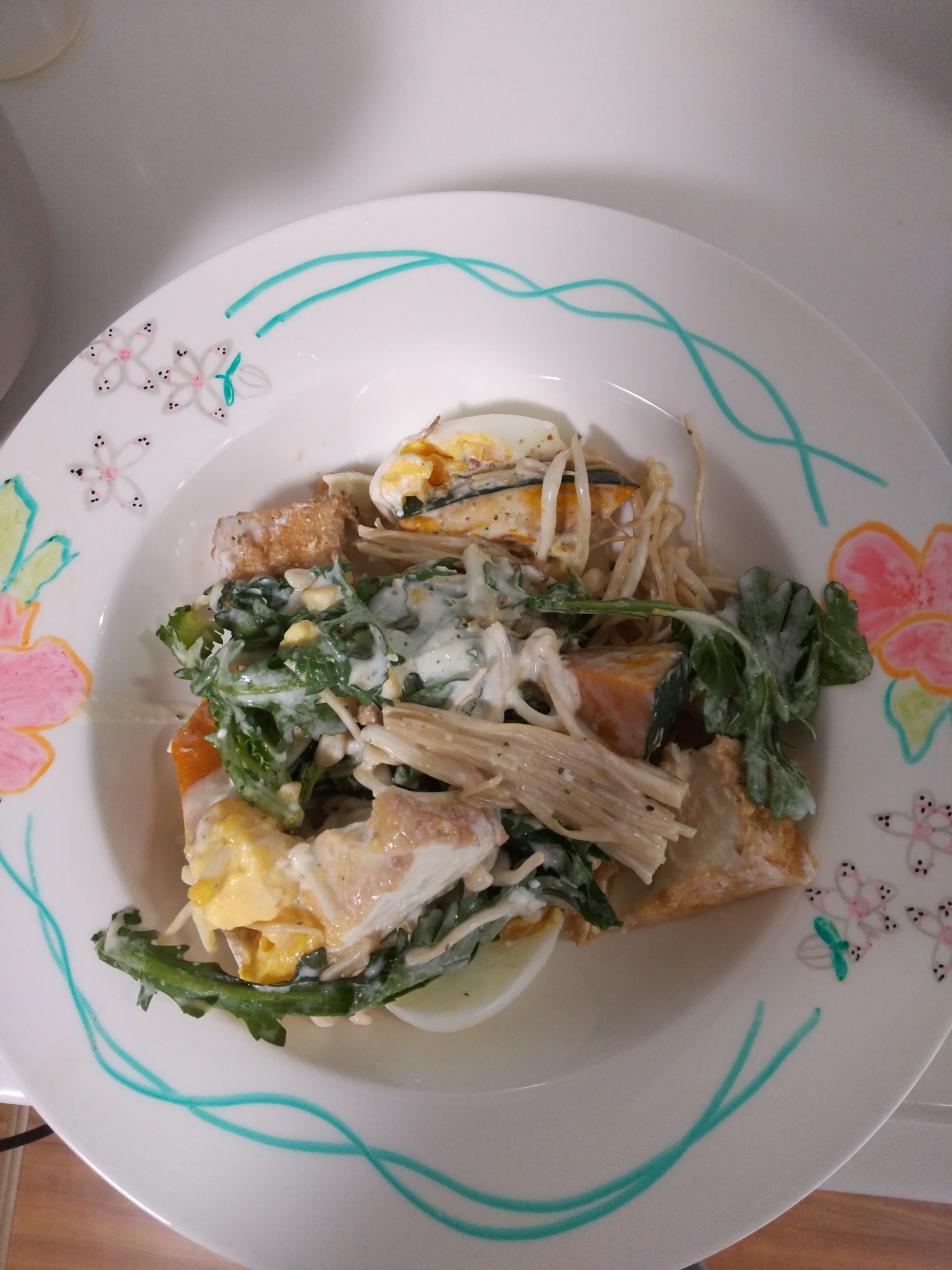 秋ですネ～なサラダはかぼちゃサラダ