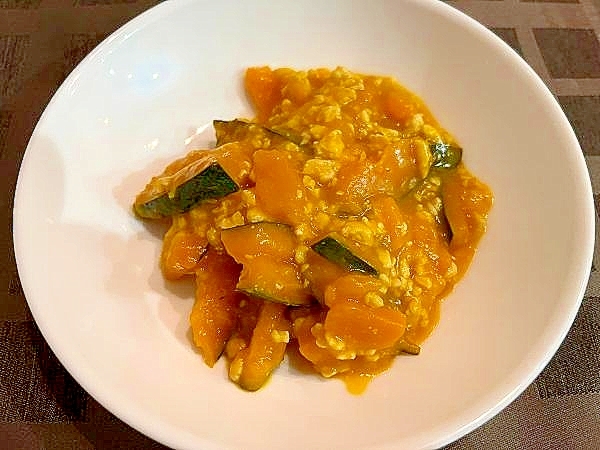 かぼちゃと鶏ひき肉のとろとろ煮込み