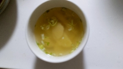 筍と長葱のコンソメスープ